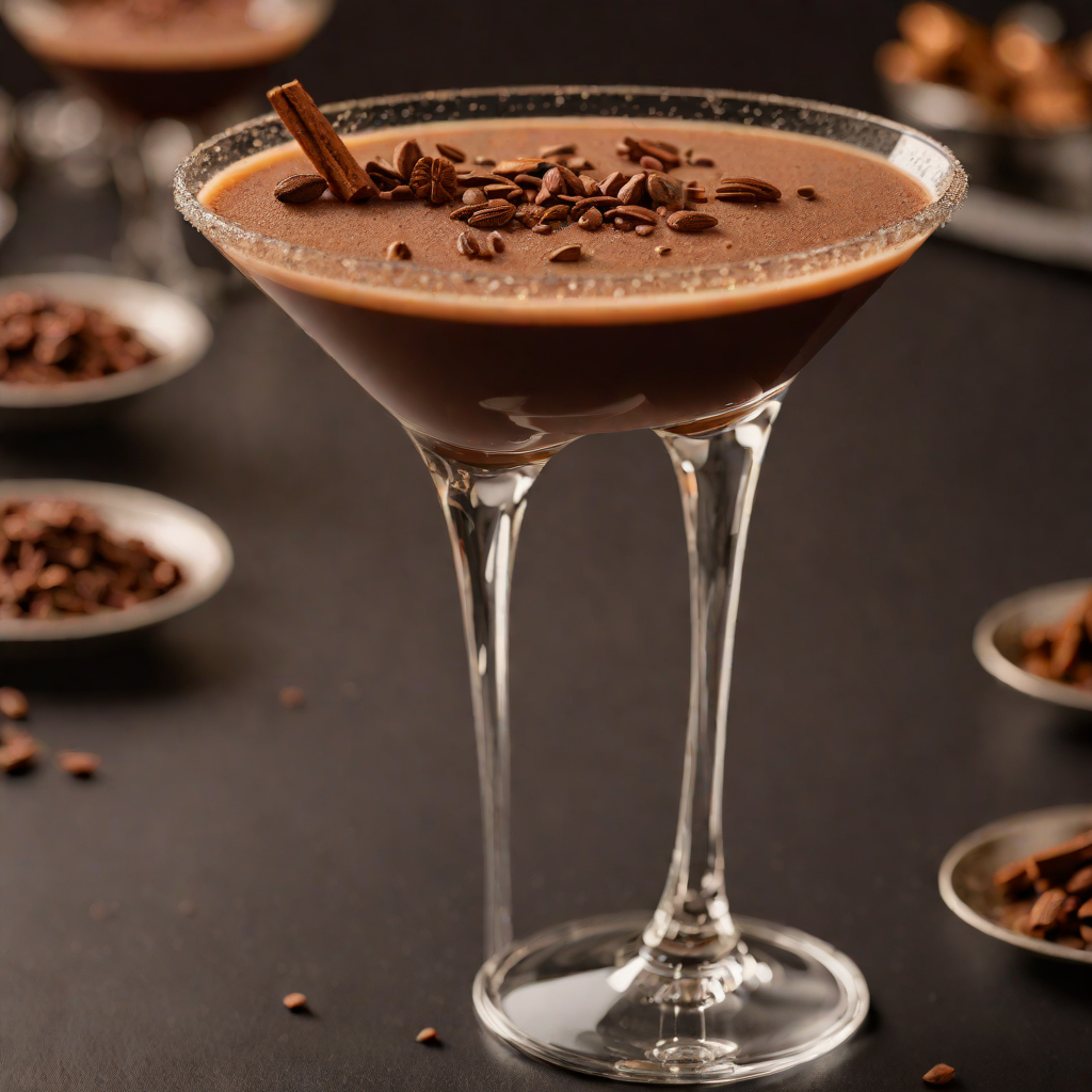 Cocoa-Spiced Rum Espresso Martini