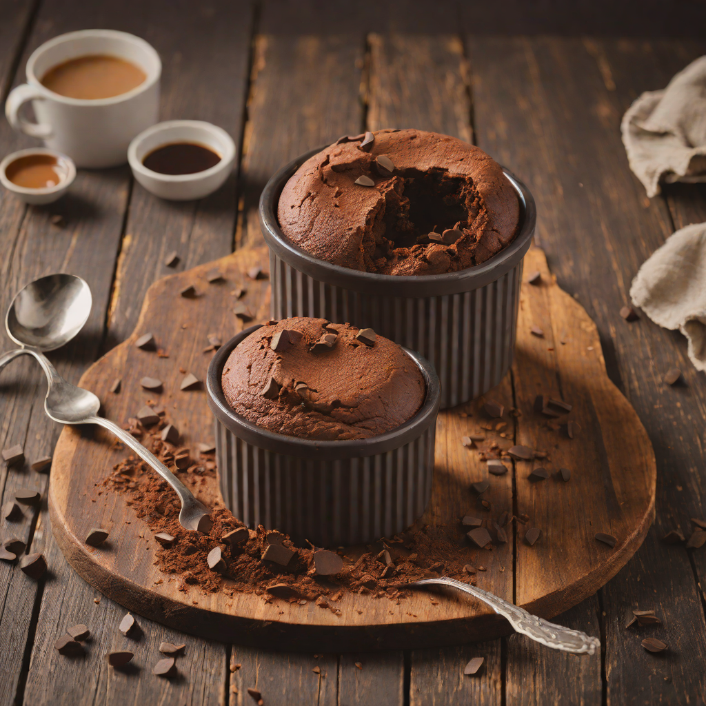 One-Hour Chocolate Soufflé with Espresso