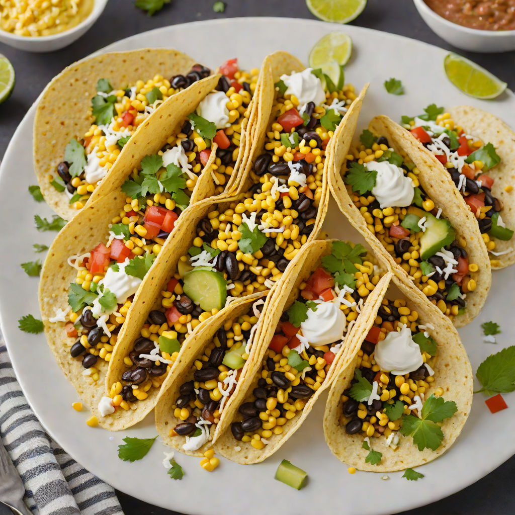 Street Corn-Inspired Black Bean Tacos