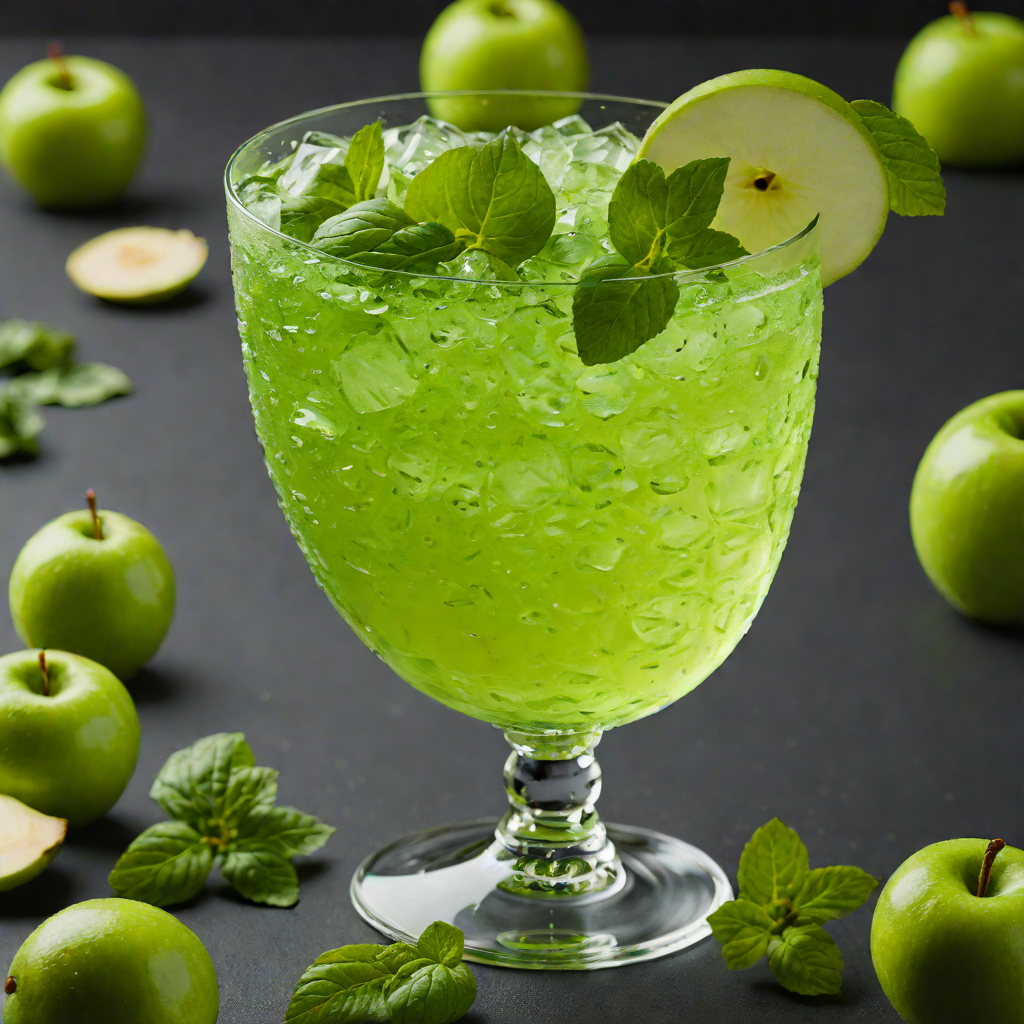 Emerald Witch Fizz with Green Apple and Basil