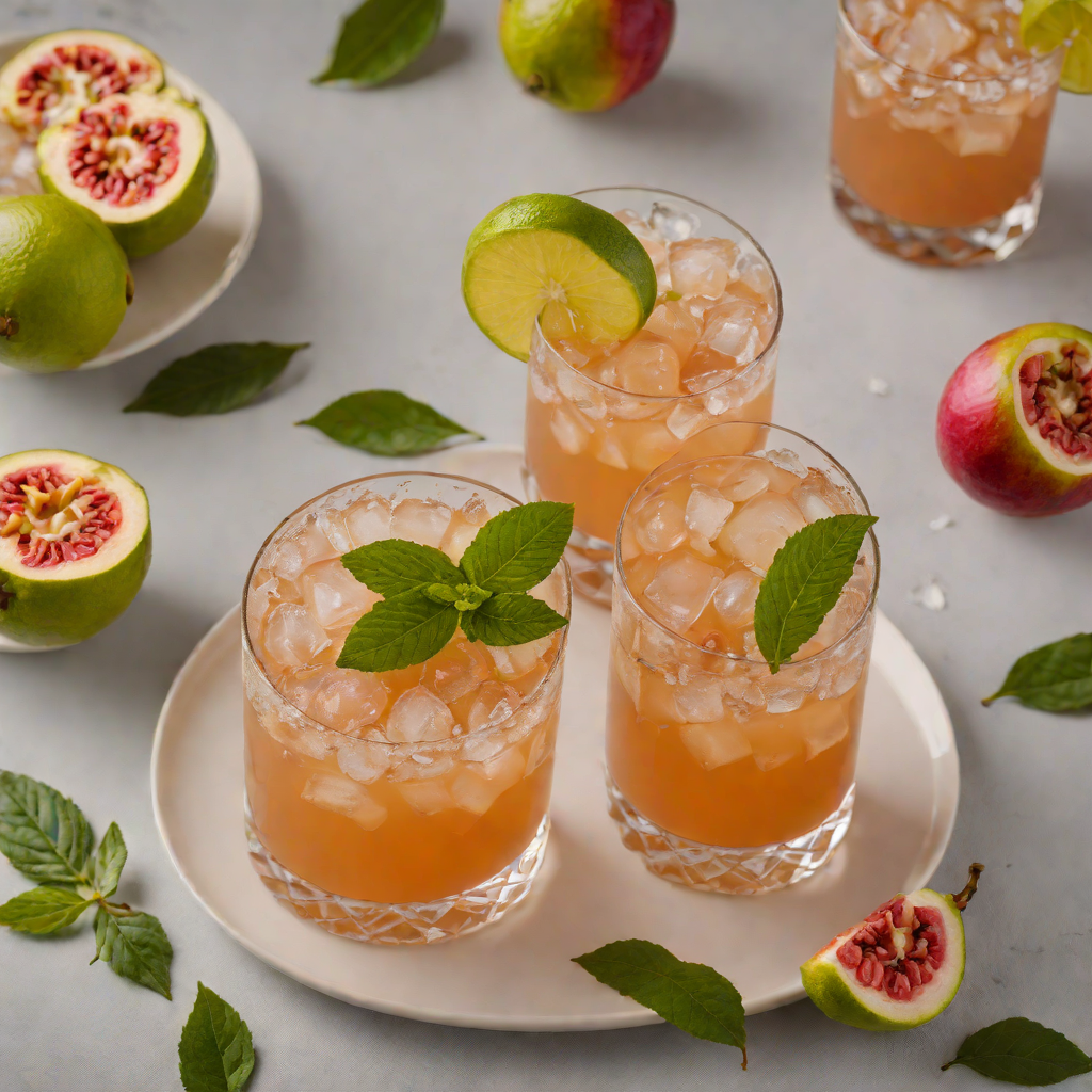Tropical Guava Spiced Rum Cooler