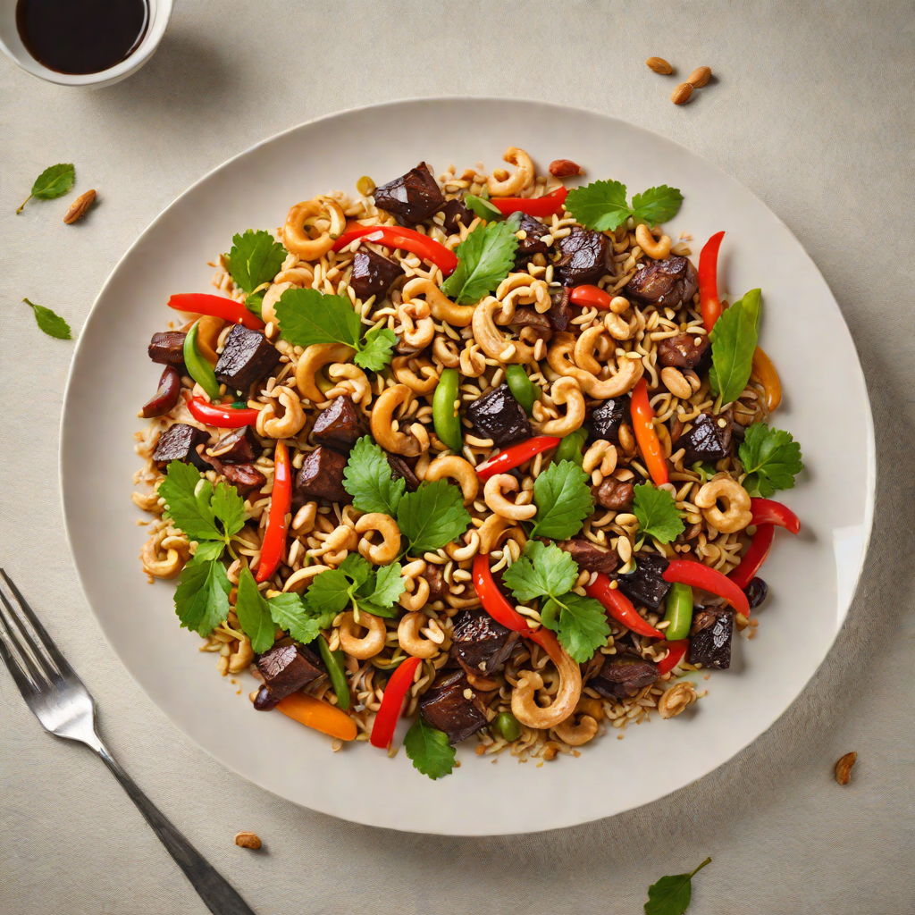 Wild Kangaroo Stir Fry with Kakadu Plum and Cashews