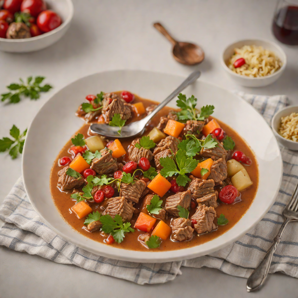Lamb and Quandong Slow Cooker Stew