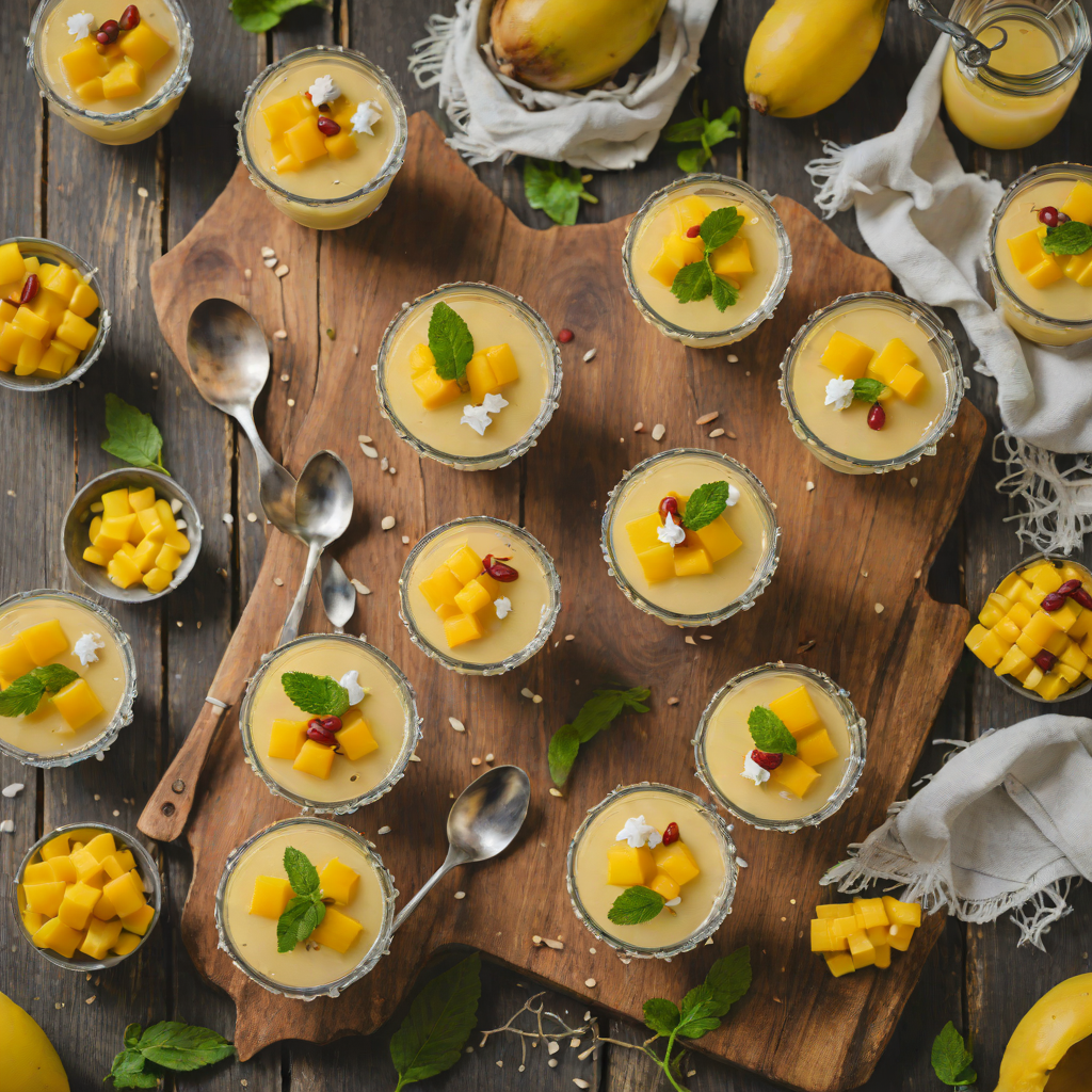 Quick No-Bake Coconut Mango Pudding Cups