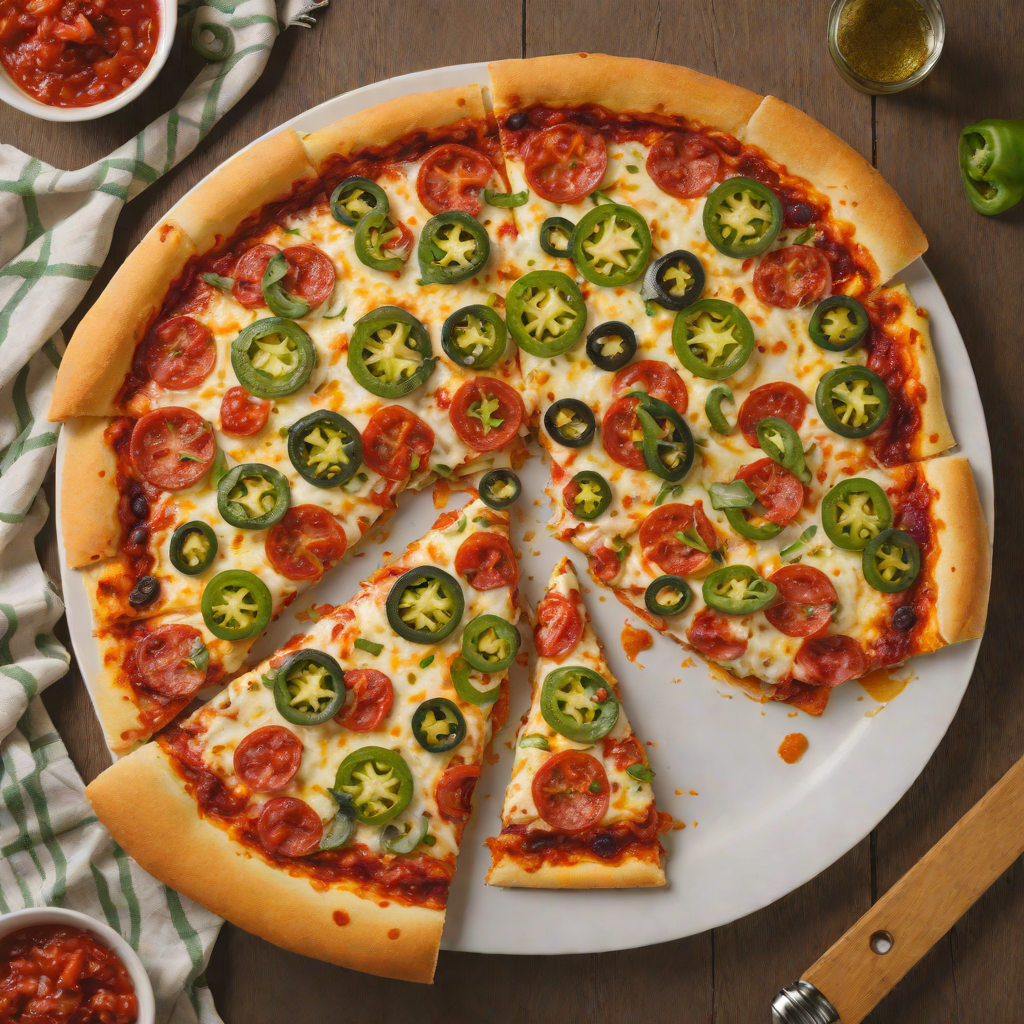 Texan Pepperoni and Jalapeño Pan Pizza