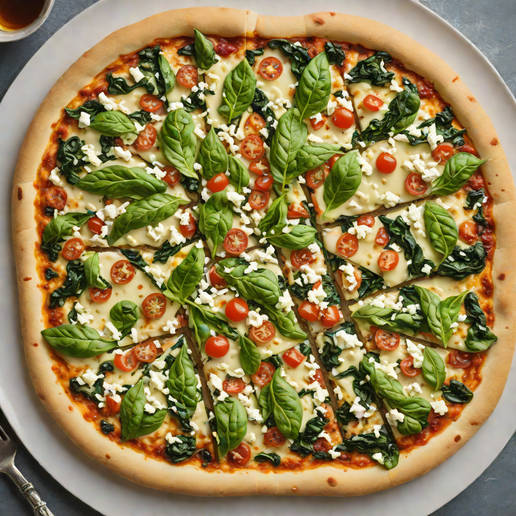 White Pizza with Spinach and Feta