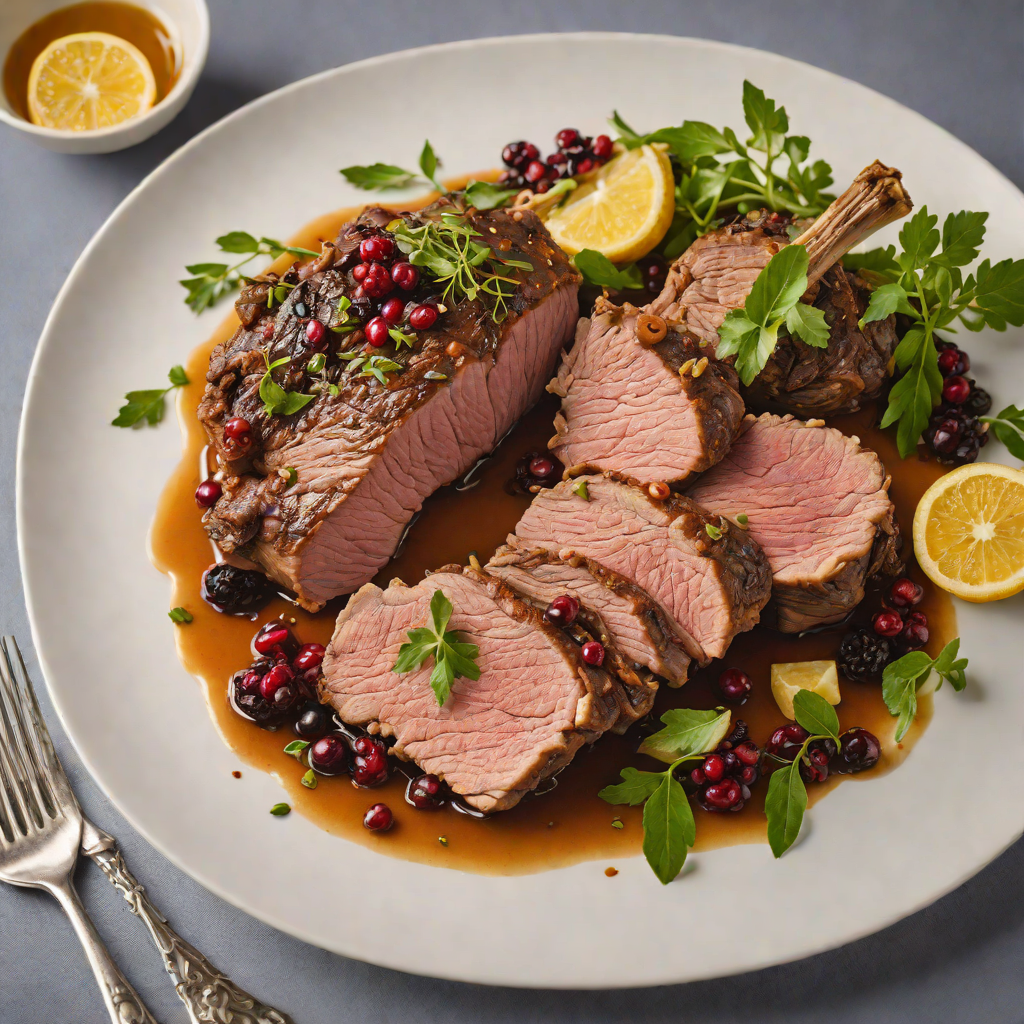 Slow-Cooked Lamb Shoulder with Lemon Myrtle and Pepperberry