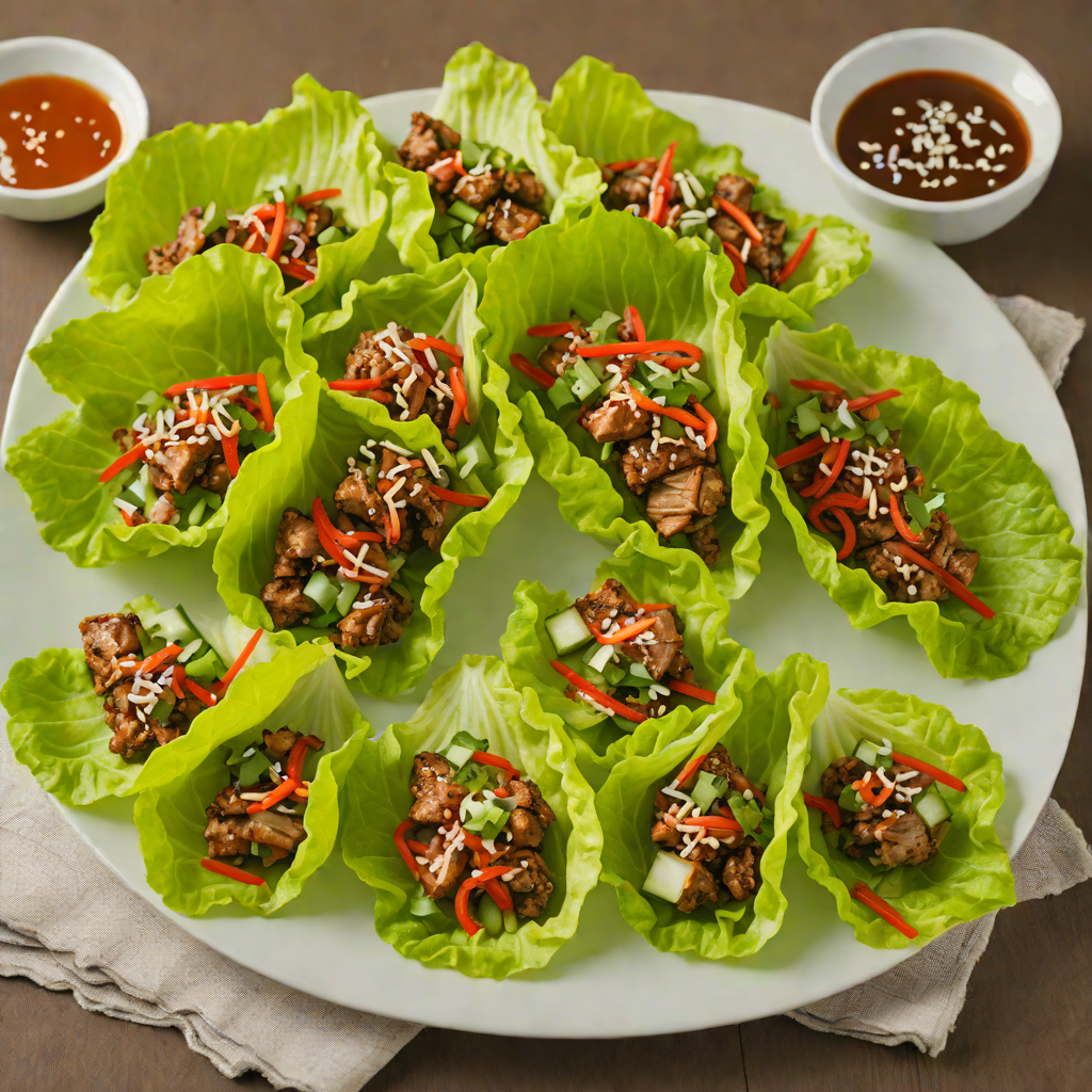 Grilled Korean-Style Spicy Pork Lettuce Wraps