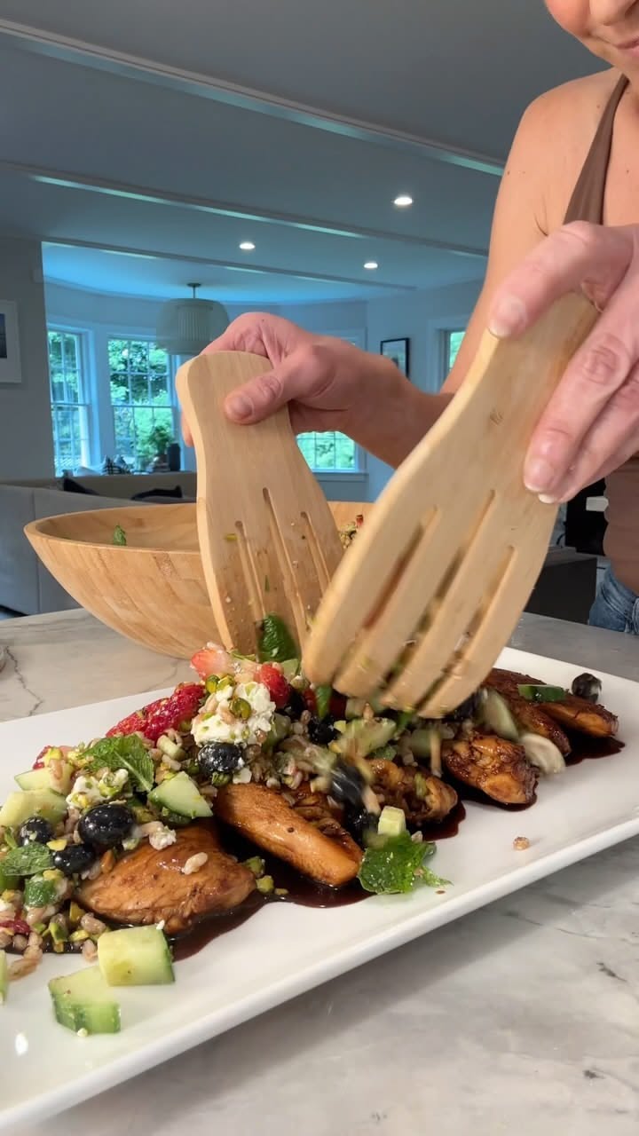 Pan-Seared Chicken with Tangy Berry Balsamic Reduction