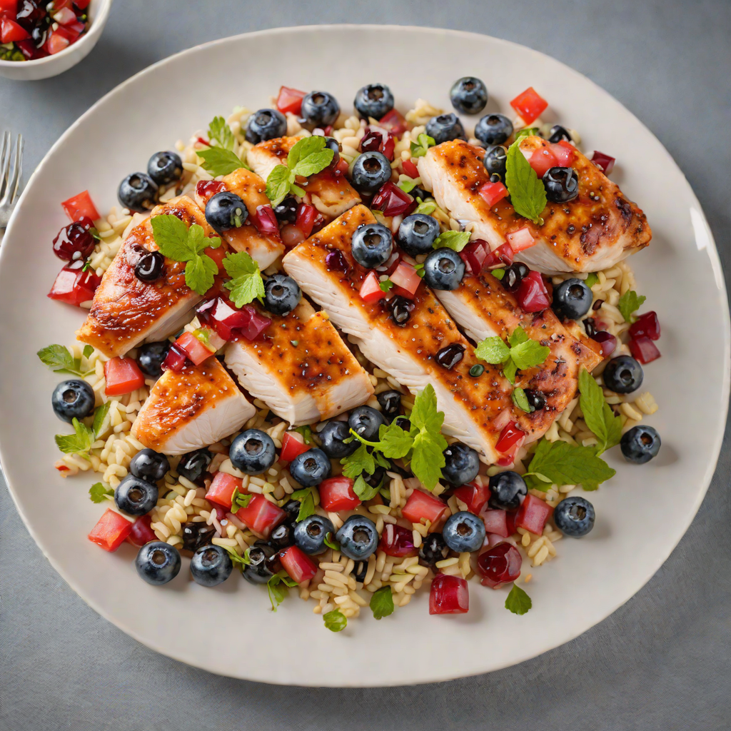 Pan-Seared Chicken with berry Salsa