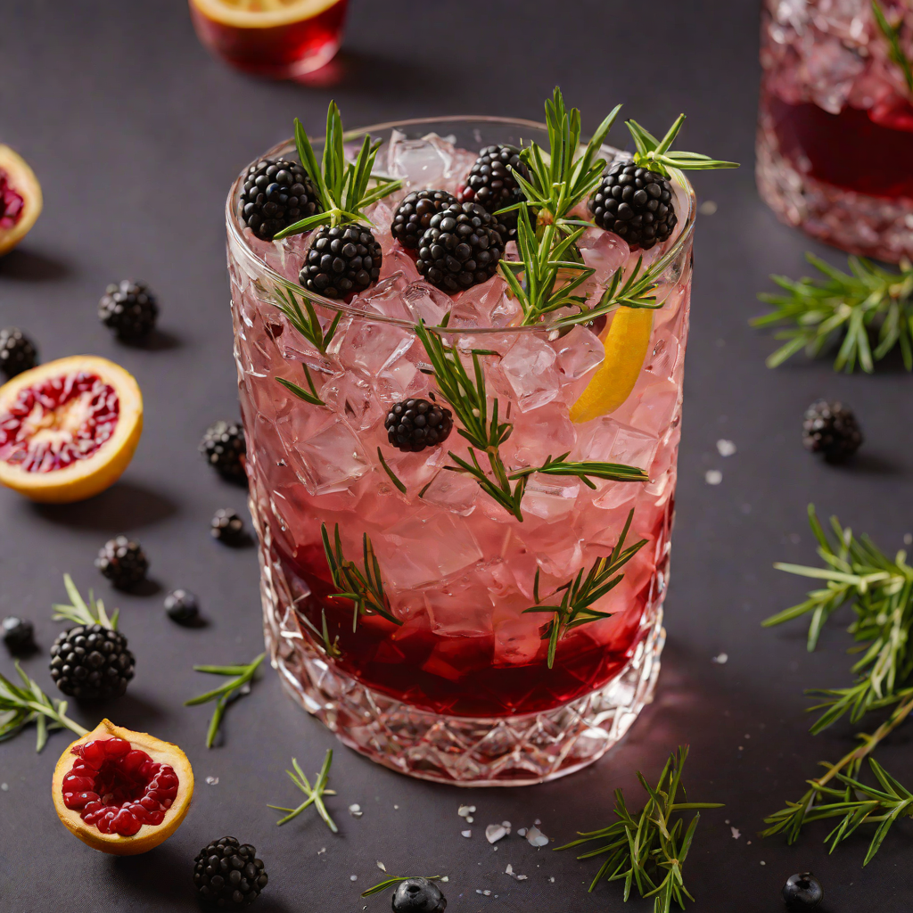 Rosemary Blackberry Gin Smash