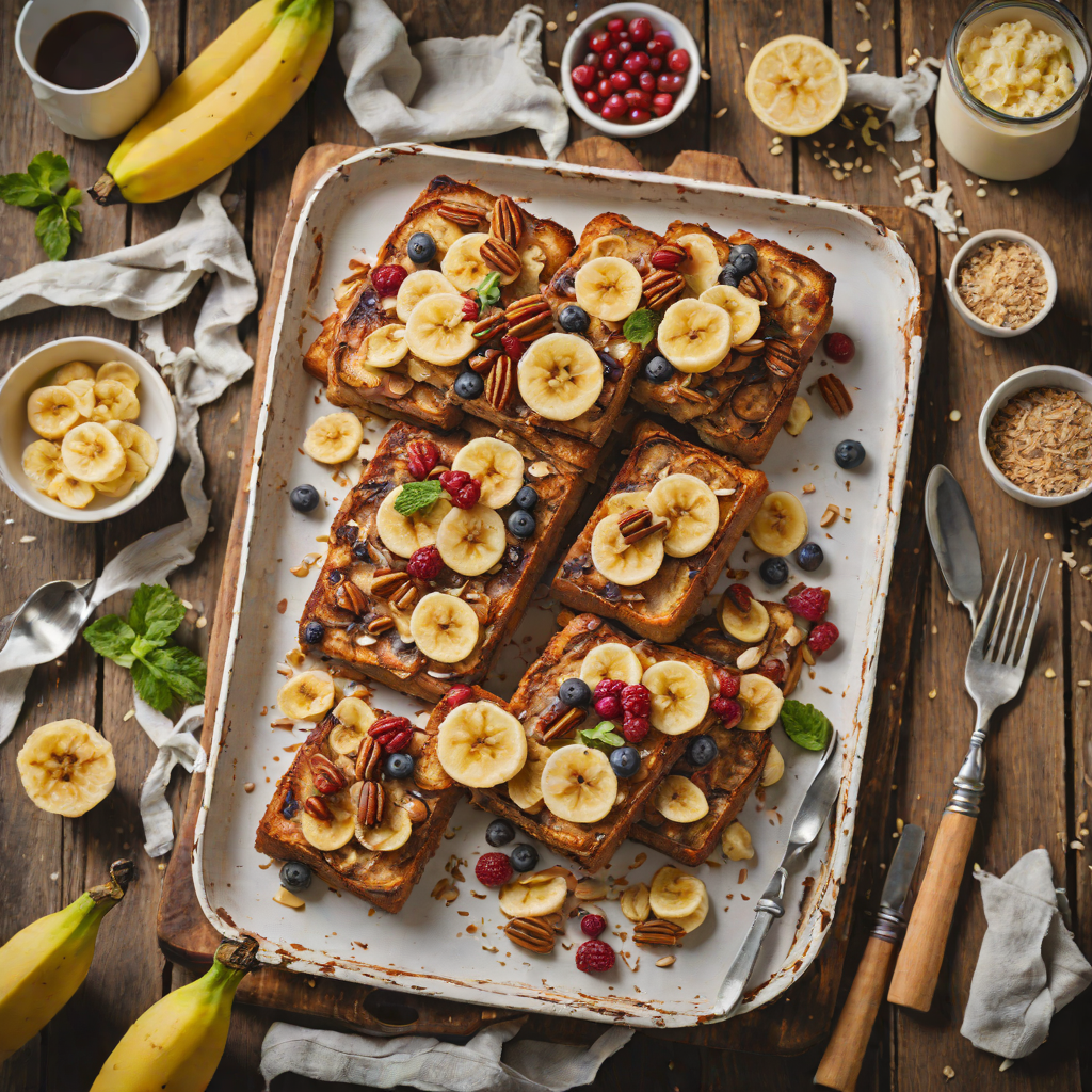 Oven-Roasted Banana and Cinnamon French Toast Bake