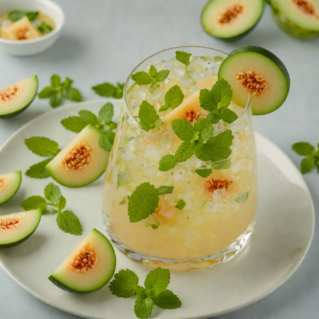 Stirred Melon and Mint Cooler
