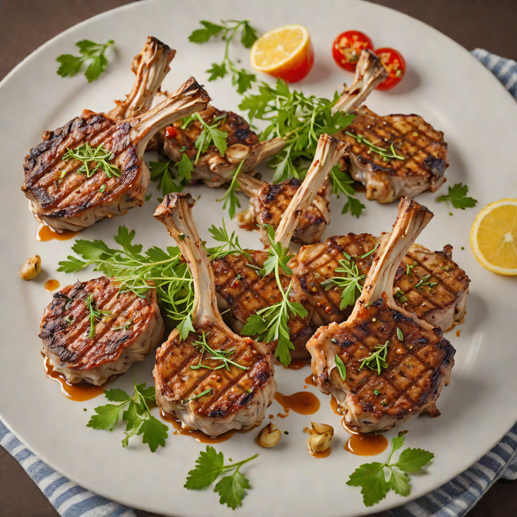 Garlic and Herb-Marinated Grilled Lamb Chops