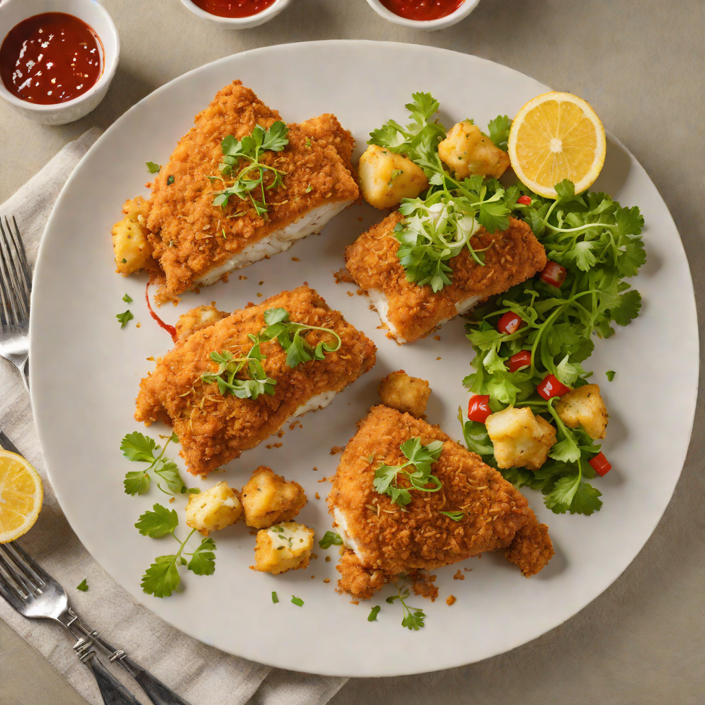 Pan-Seared Catfish with Spicy Hush Puppy Crust