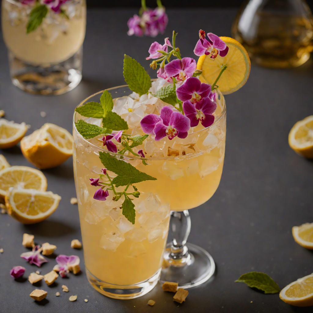 Floral Honey Ginger Fizz