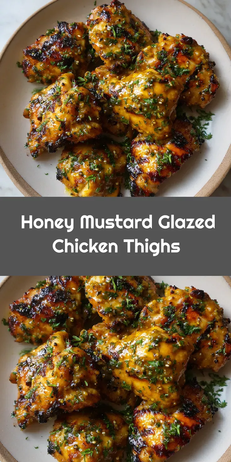 Sautéed Chicken Thighs with Honey and Mustard Glaze