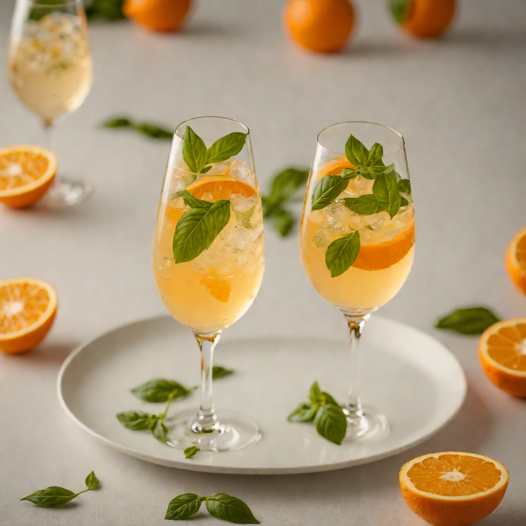 Sparkling Orange & Basil Fizz