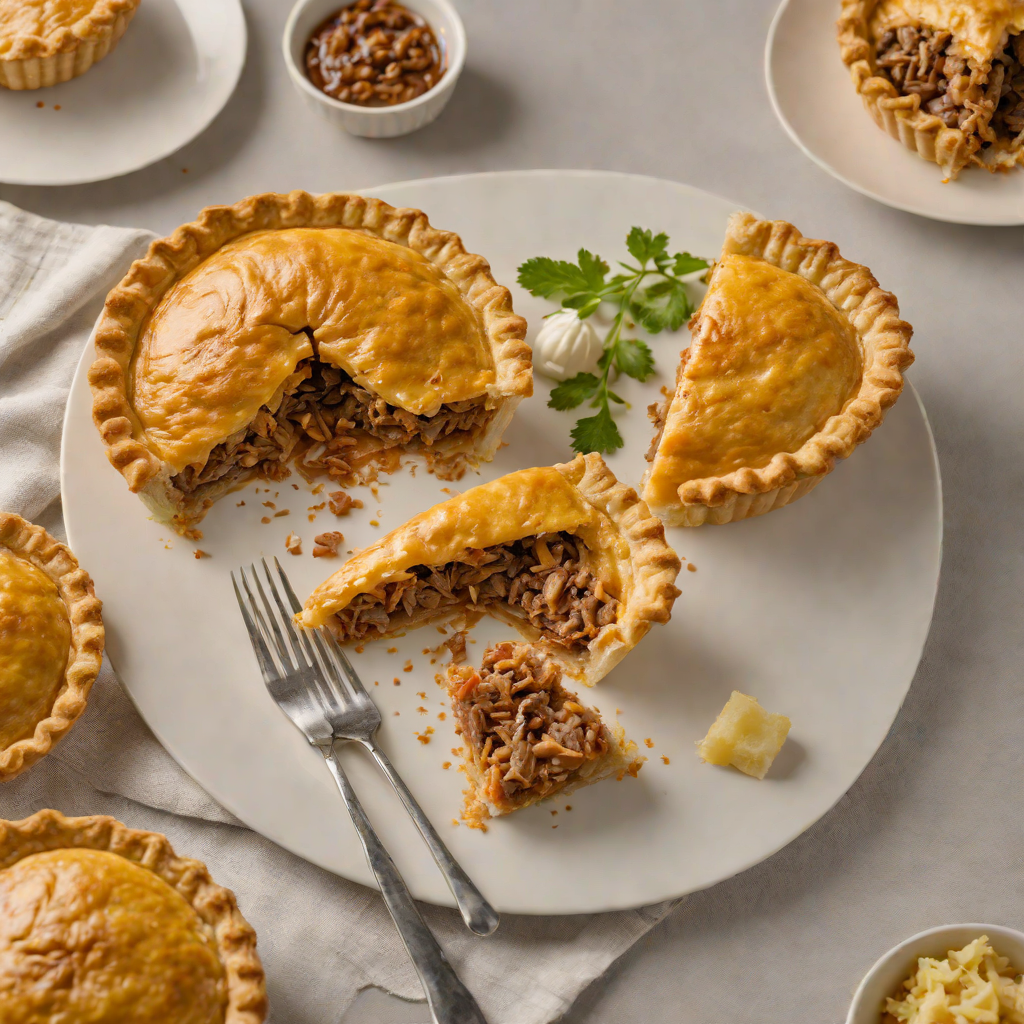 Oven-Baked Australian Meat Pie with Golden Pastry