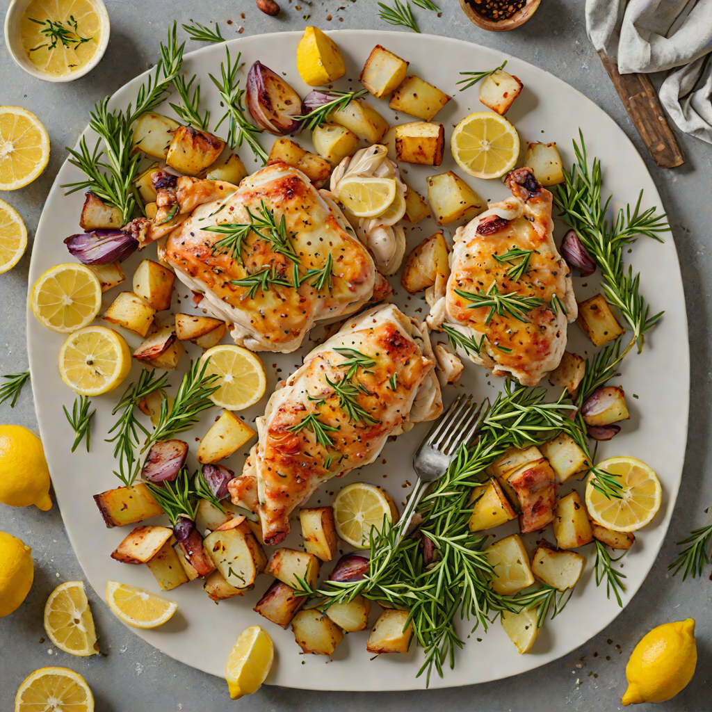 Sheet Pan Lemon-Rosemary Chicken with Crispy Potatoes