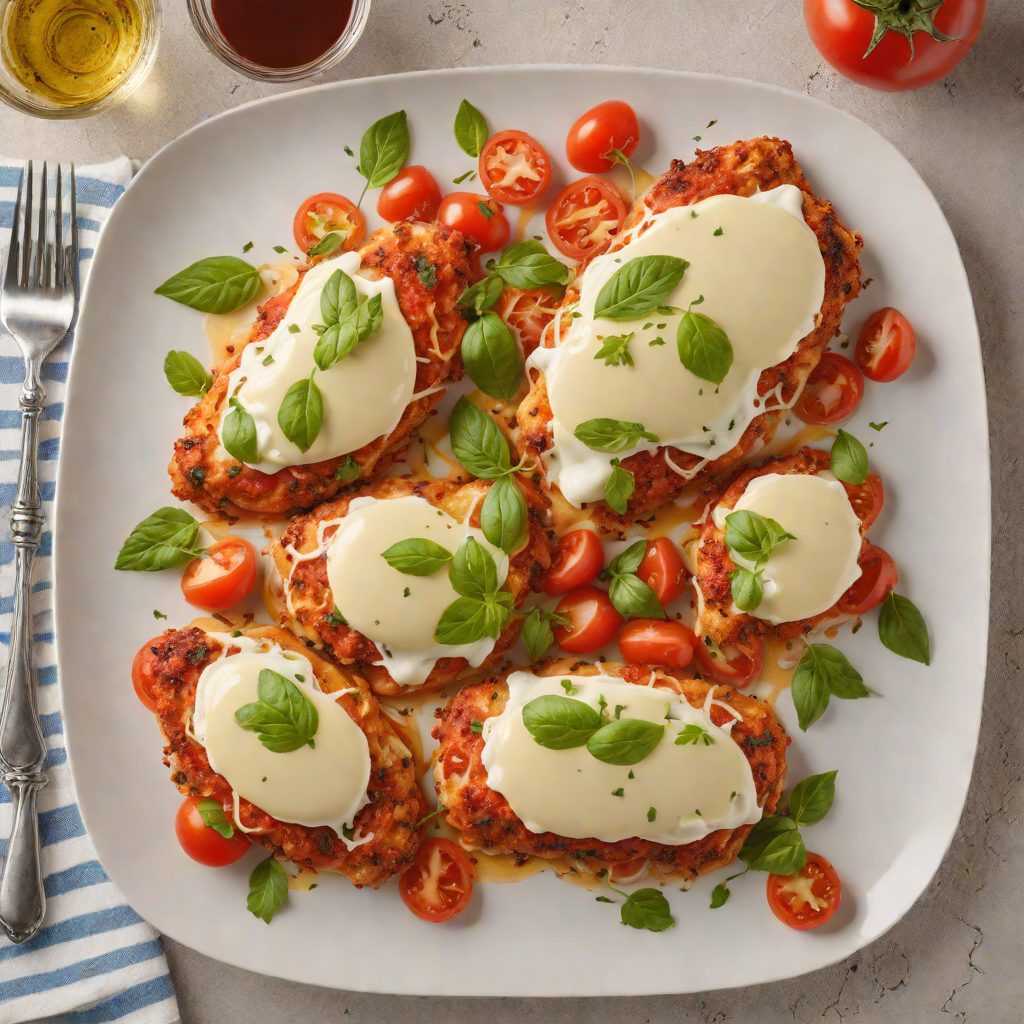 Sheet Pan Chicken Parmigiana with Tomato and Mozzarella