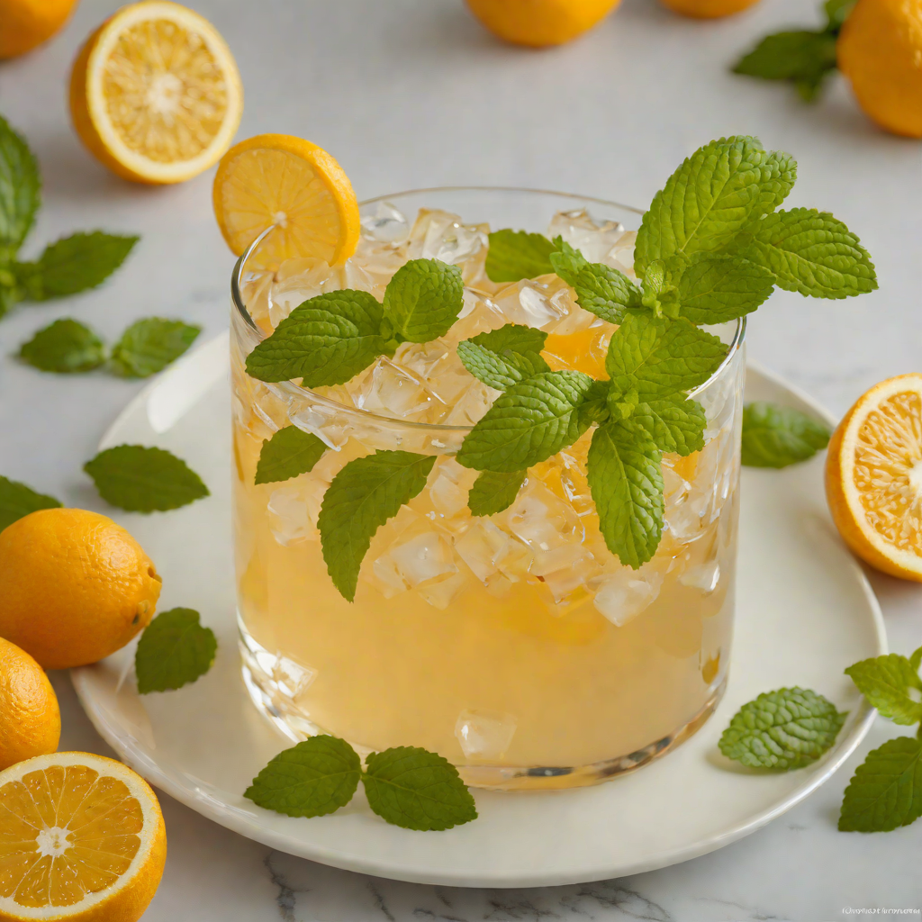 Citrus Honey Swizzle with Fresh Mint