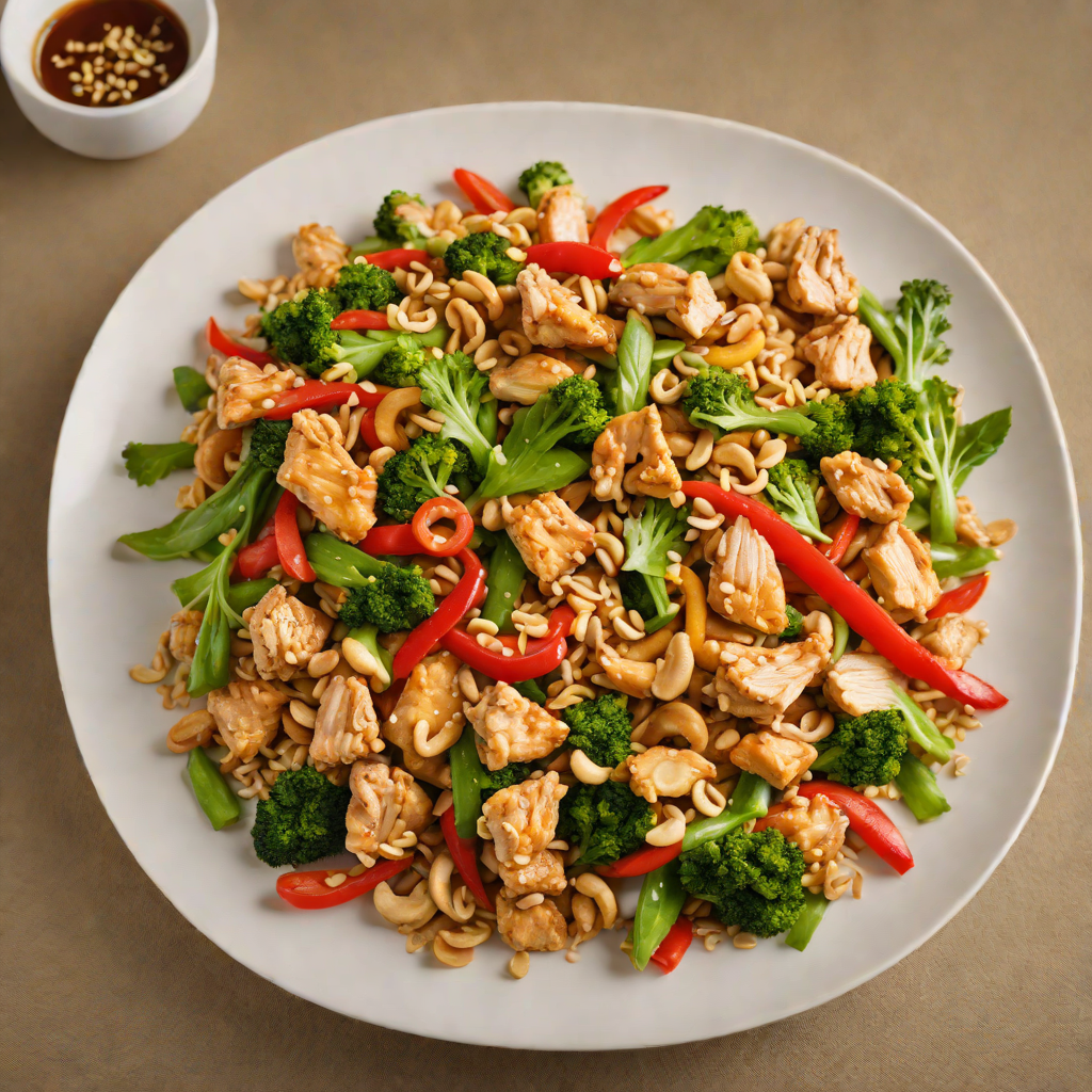 Chicken Stir-Fry with Ginger and Cashew Nuts