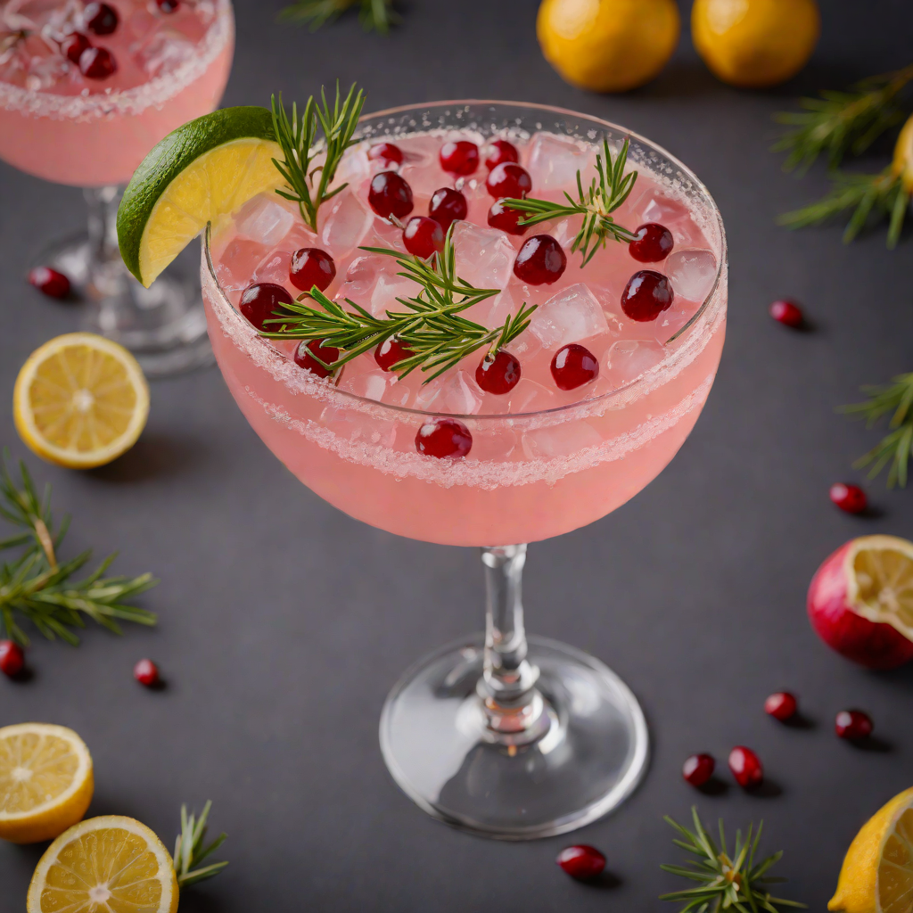 Cranberry-Rosemary Gin Sour