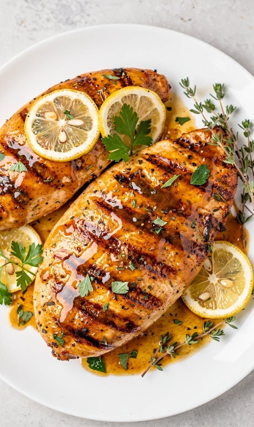 Baked Lemon-Thyme Chicken with Crispy Skin