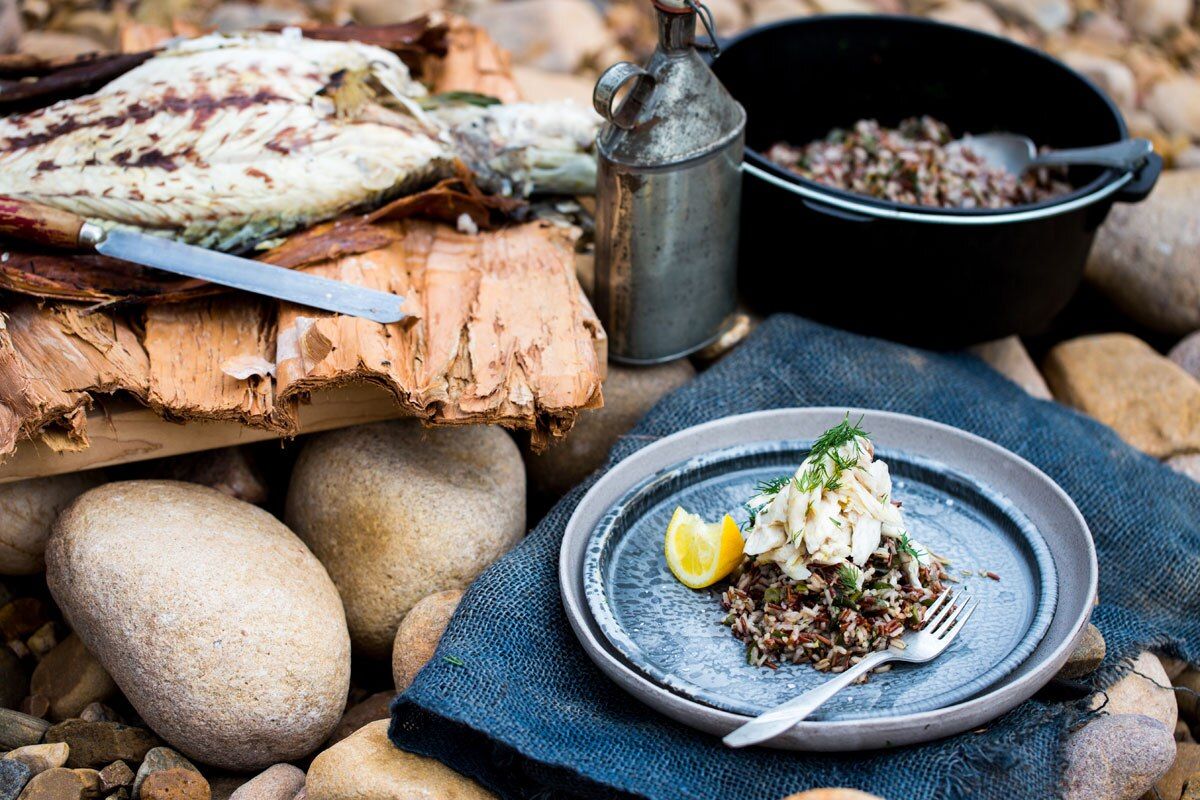 Oven-Baked Barramundi with Lemon Myrtle and Wild Rice