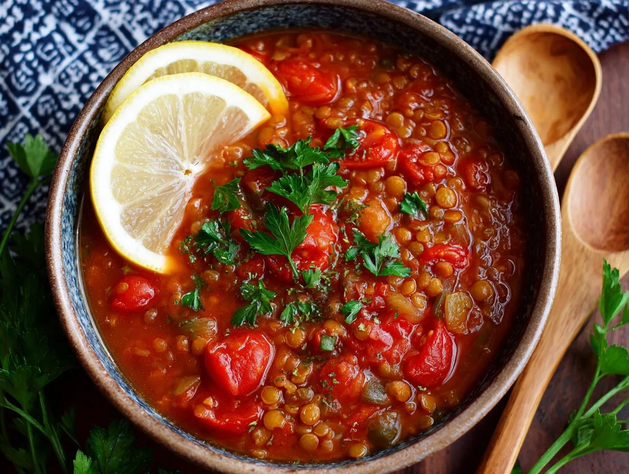 Hearty Tomato and Lentil Soup