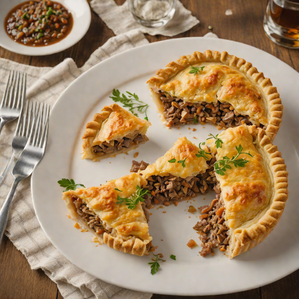 Oven-Baked Meat Pie with Spiced Beef Filling