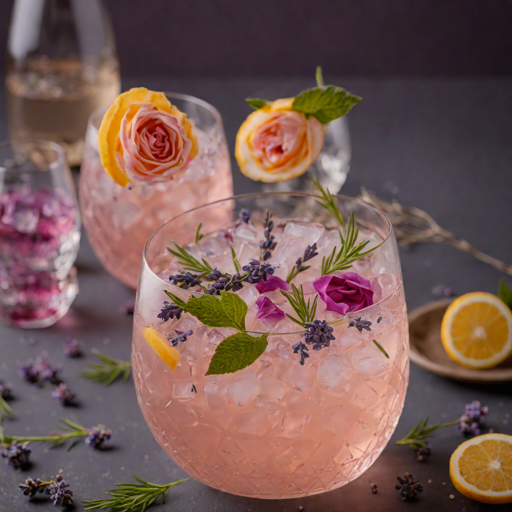 Rose and Lavender Gin Cooler