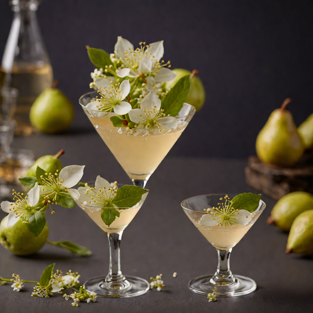 Shaken Pear Blossom with Elderflower
