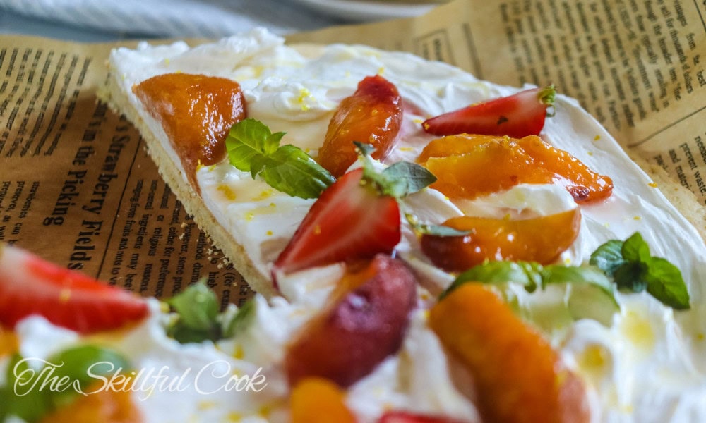 Honey-Lavender Fruit Pizza with Mascarpone