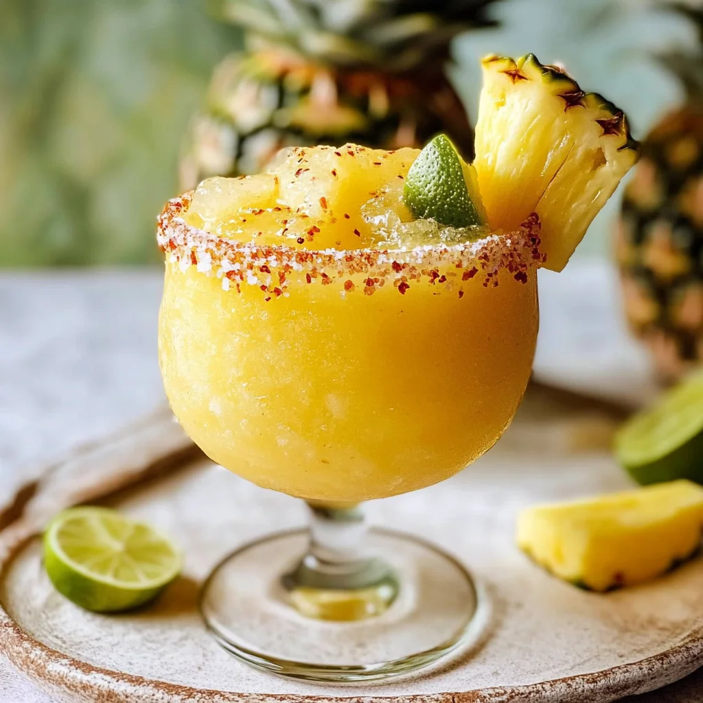 Frozen Spiced Pineapple Margarita