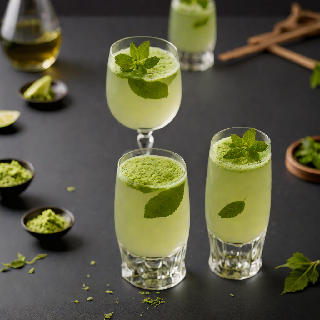 Japanese Matcha Gin Fizz