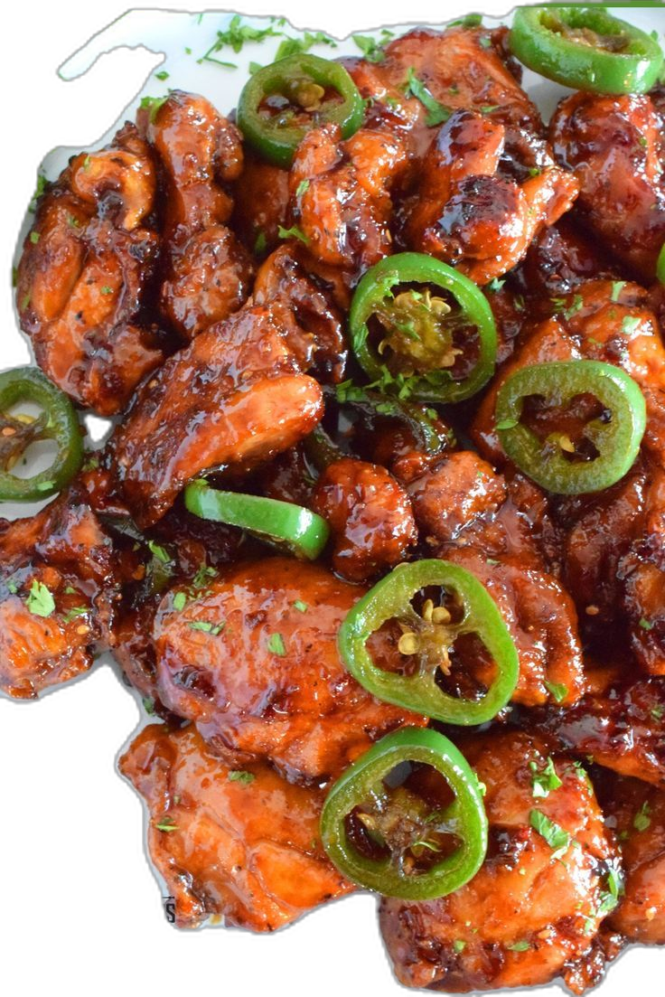 Charred Jalapeño and Onion Barbecue Chicken with Smoky Rub