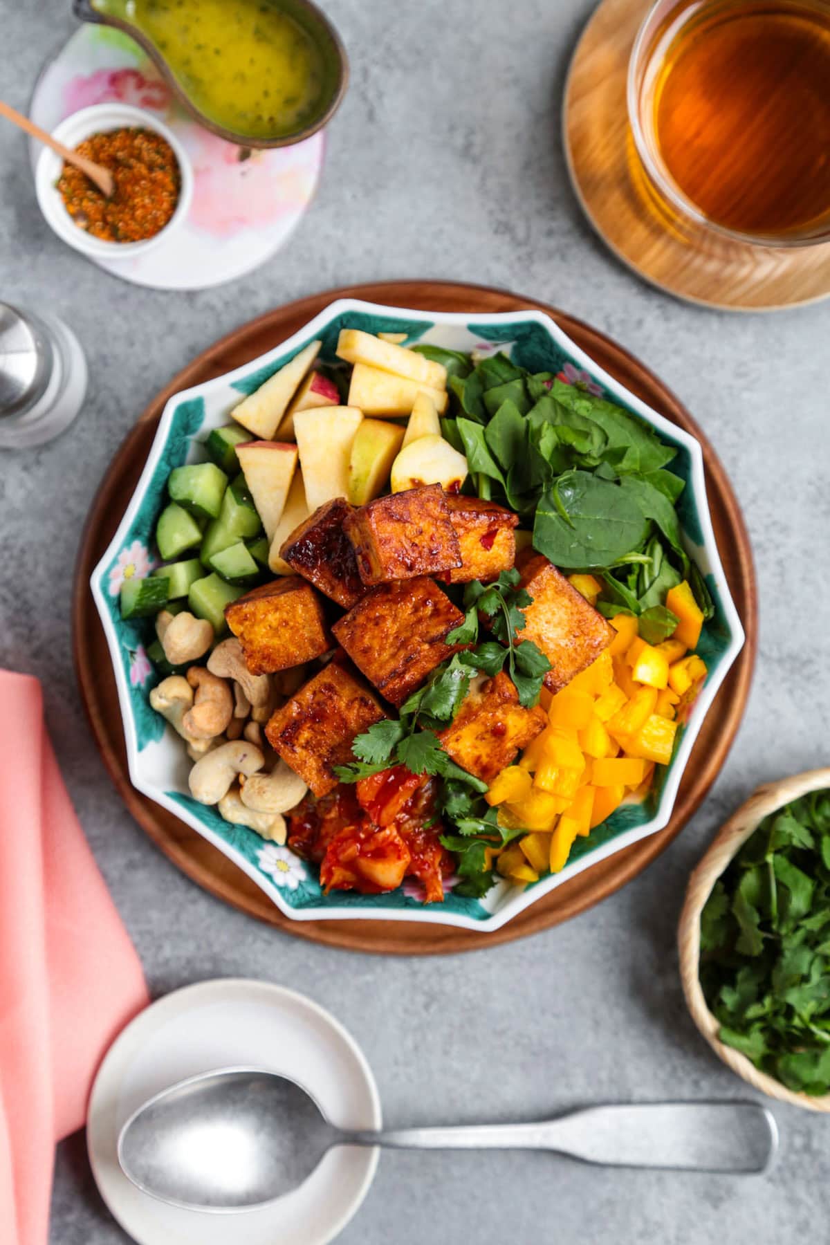 Spicy Tofu and Quinoa Buddha Bowl