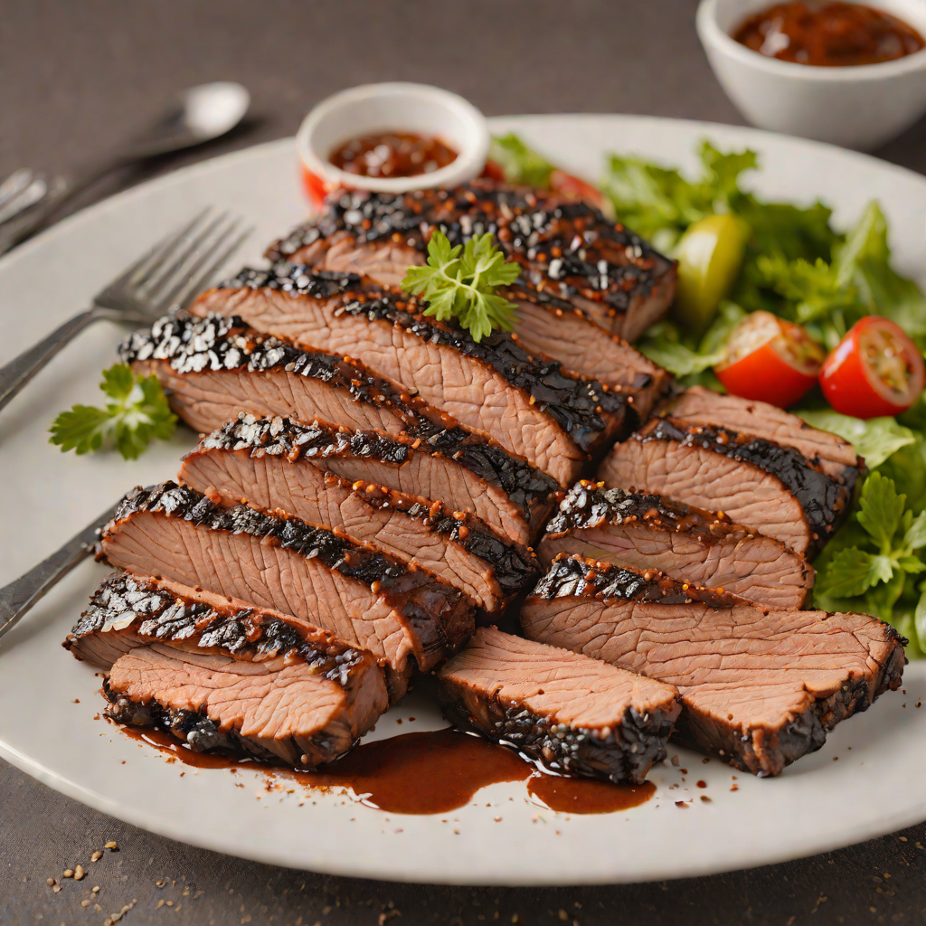 Charcoal-Grilled Brisket with Texas-Style Dry Rub