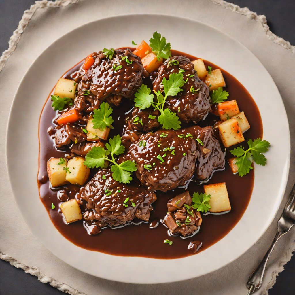 Slow-Braised Beef Cheeks in Rich Red Wine Sauce
