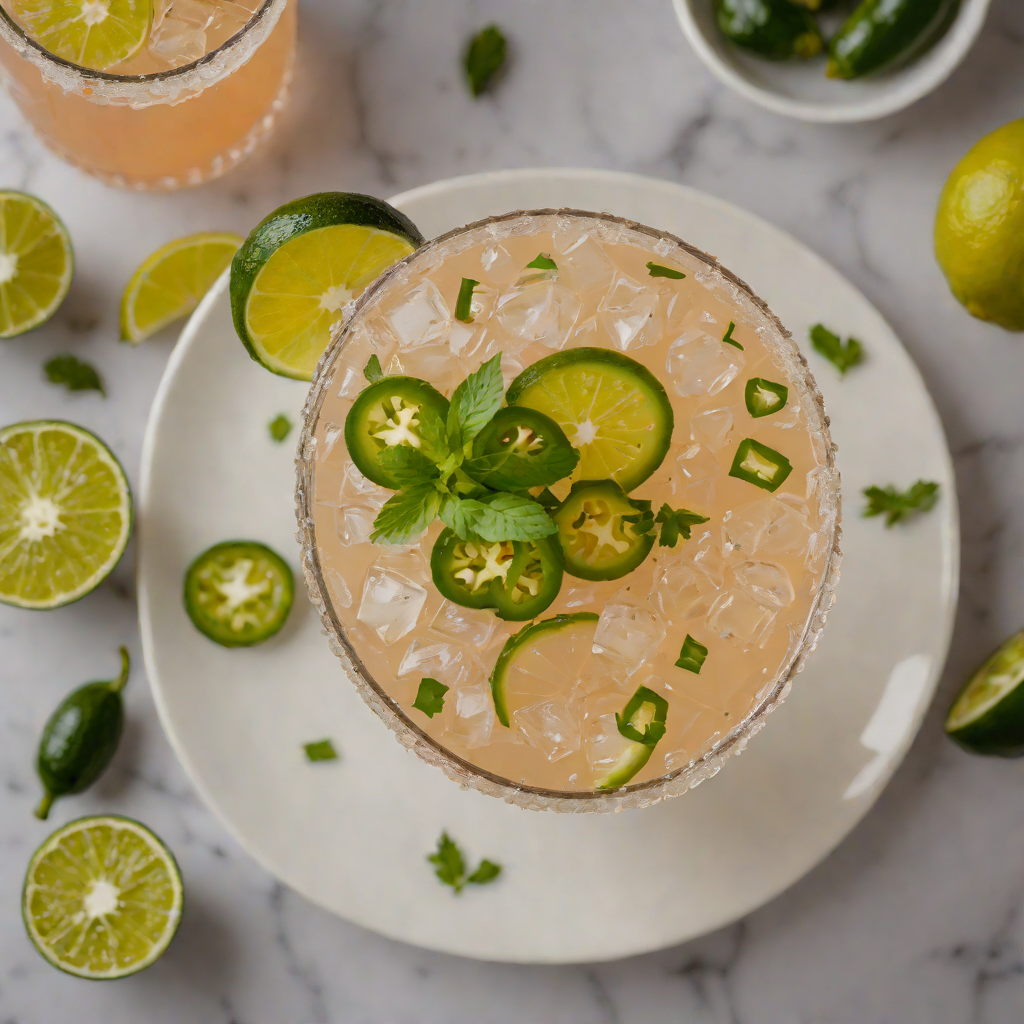 Spiced Texan Paloma with Smoked Jalapeño