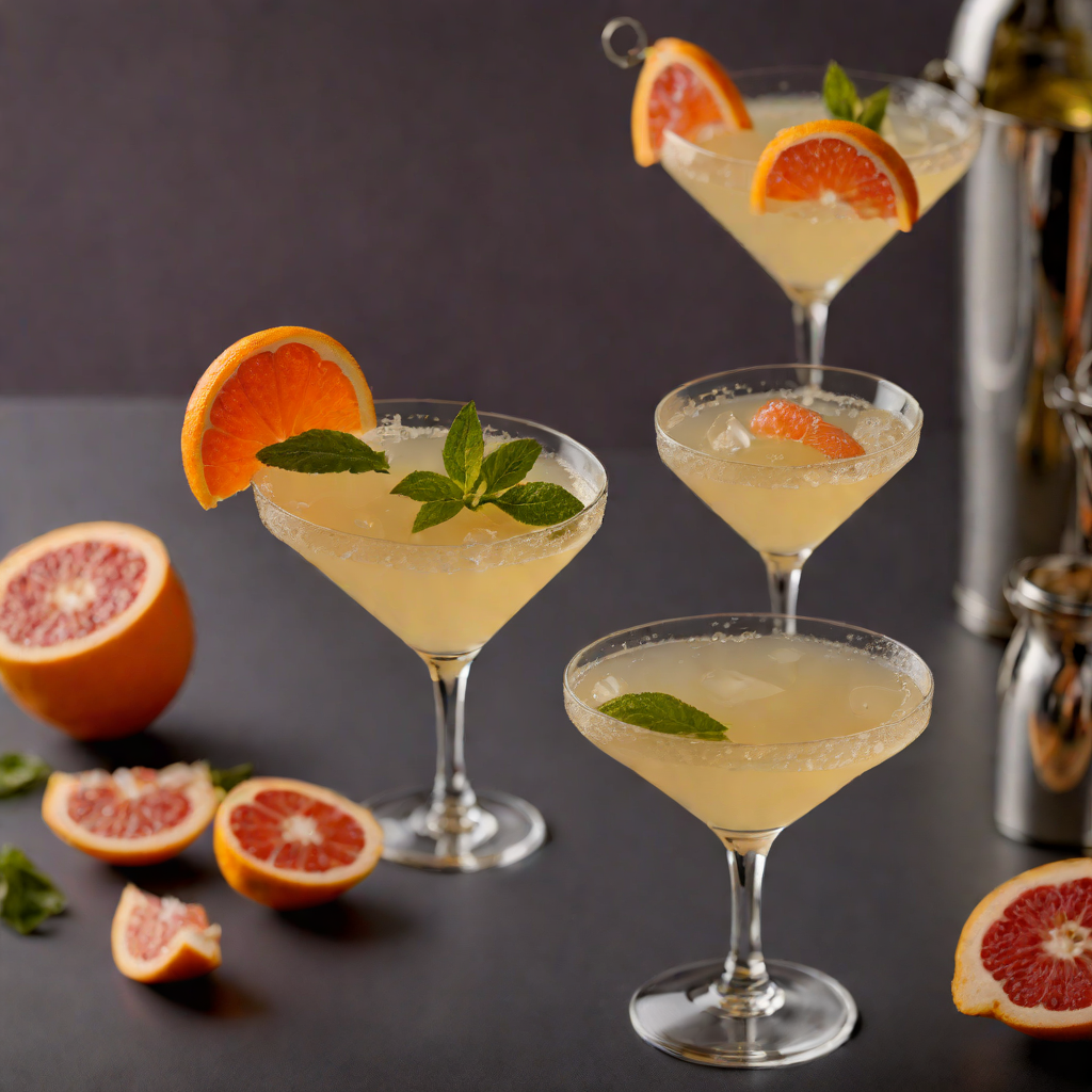 Citrus-Shaken Gin Martini with Grapefruit Twist