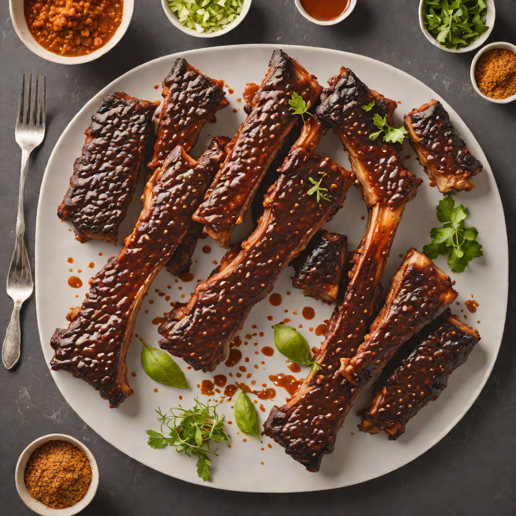 Charred Texas-Style Barbecue Pork Ribs with Smoky Dry Rub