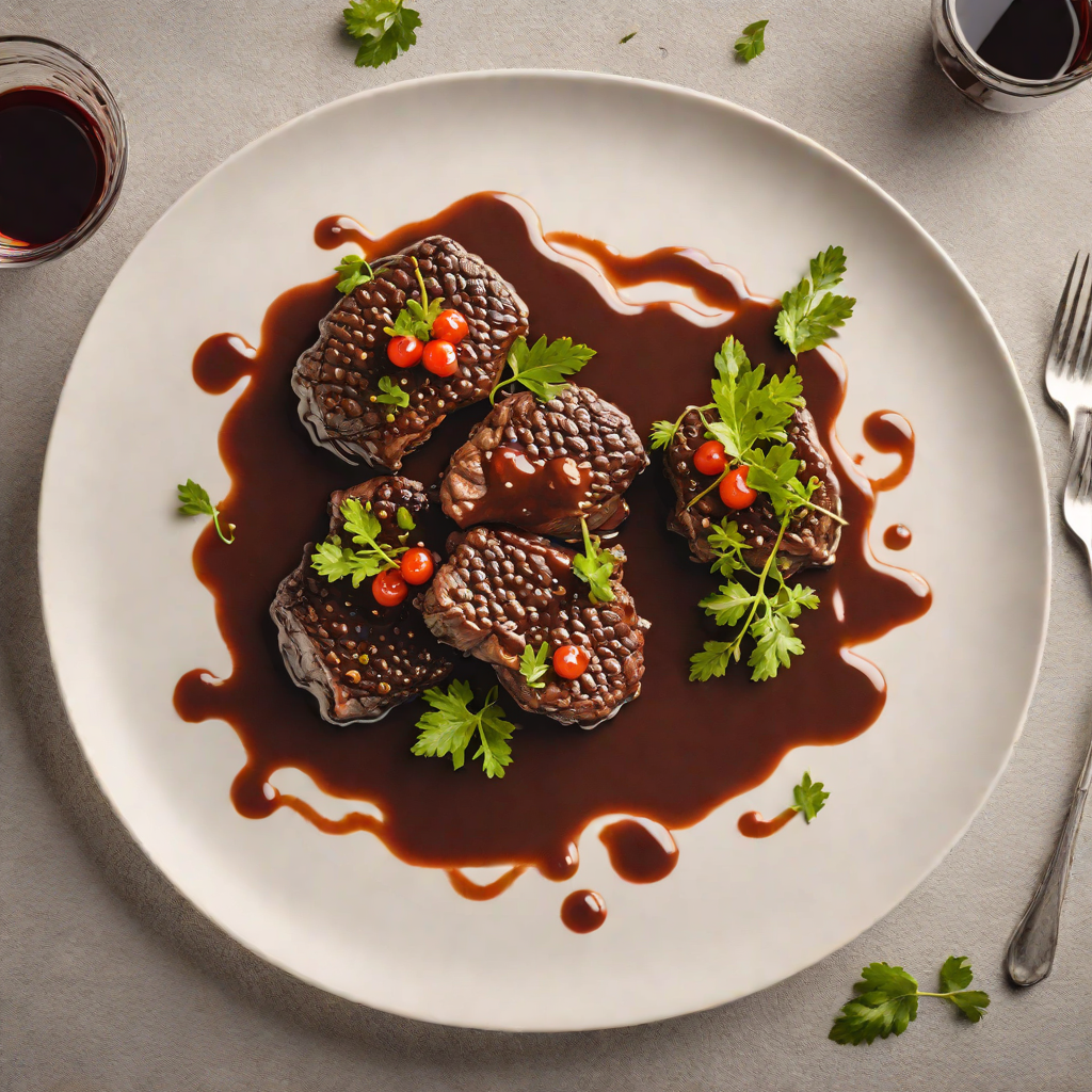 Slow-Braised Australian Beef Cheeks with Red Wine Reduction