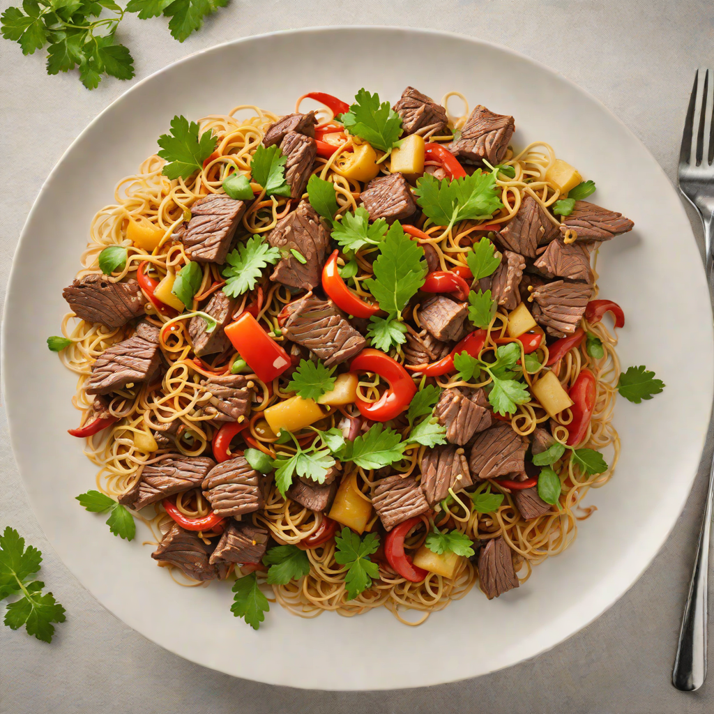 Sautéed Kangaroo Stir-Fry with Bush Tomato and Ginger
