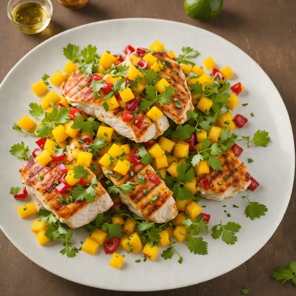 Sautéed Chicken with Tropical Mango and Cilantro Salsa