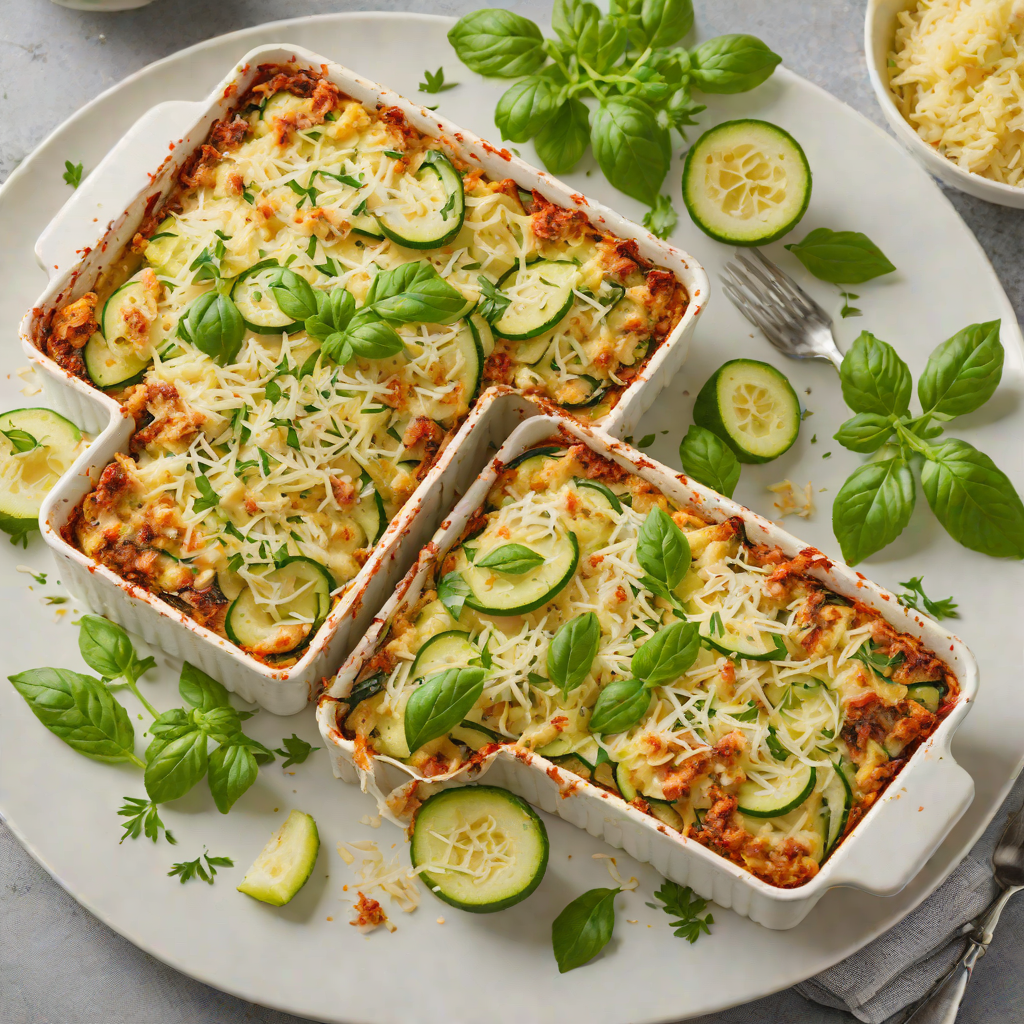 Baked Italian-Style Zucchini and Parmesan Gratin