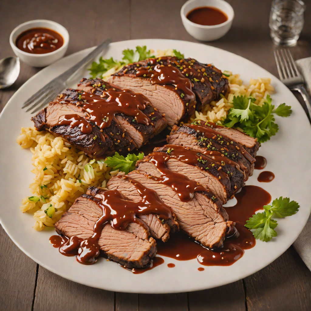 Slow-Cooked Beef Brisket with Smoky Texas-Style Barbecue Sauce