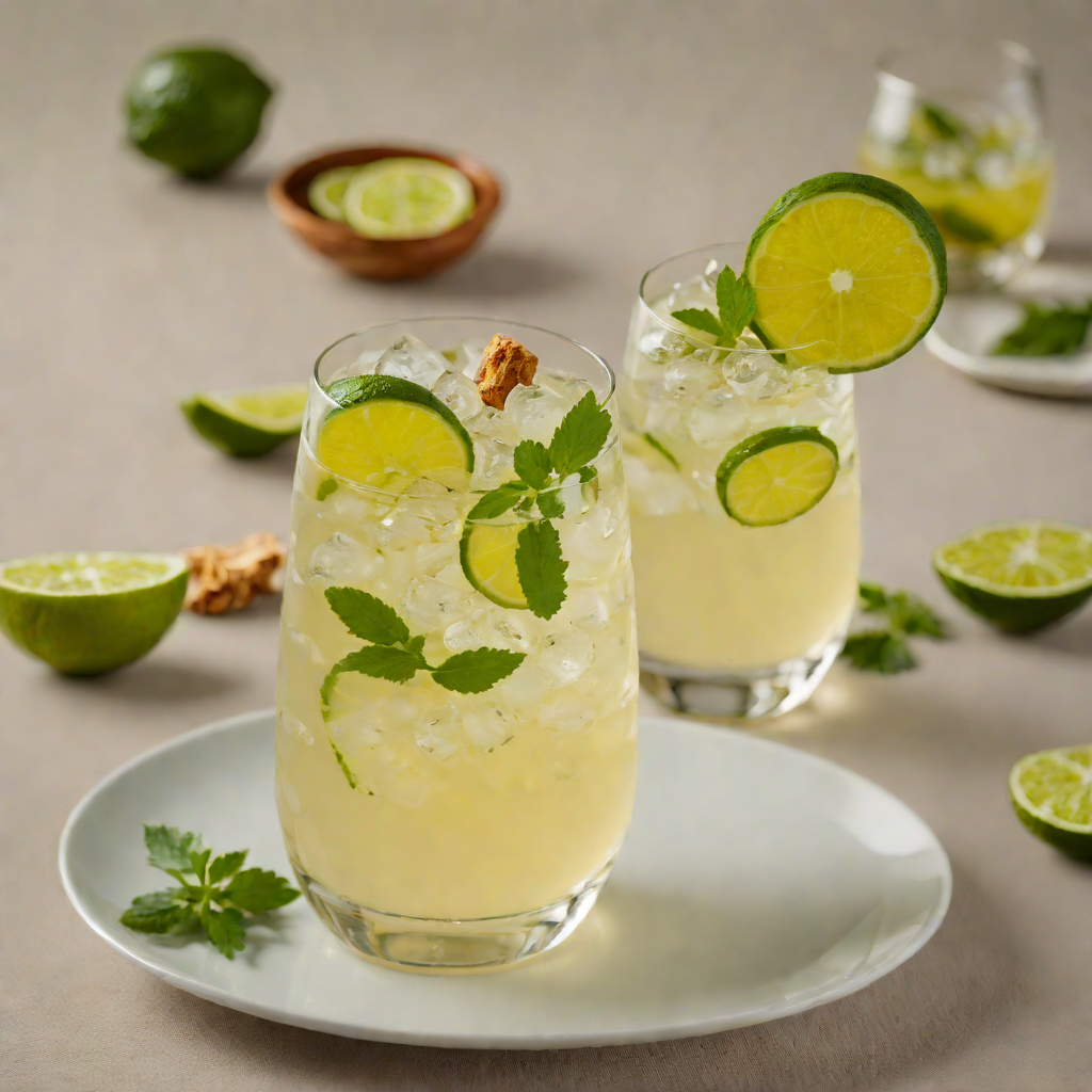 Ginger-Lime Korean Soju Fizz
